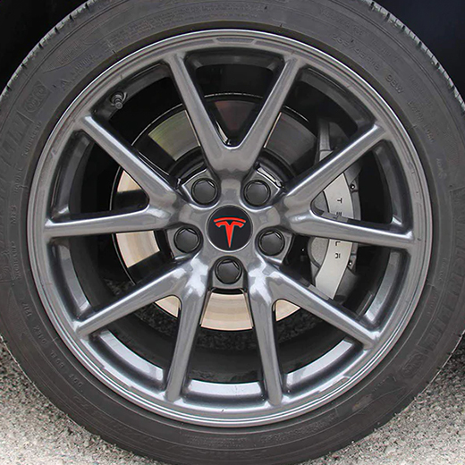 Колпачки (заглушки) iLoungeMax на ступицы колеса TESLA Model X | S | 3 XWC1385-01 57мм. Black (4 шт.)