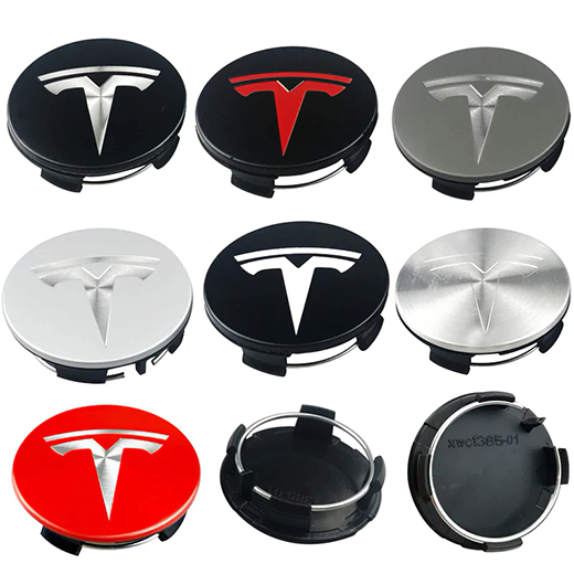 Колпачки (заглушки) iLoungeMax на ступицы колеса TESLA Model X | S | 3 XWC1385-01 57мм. Black (4 шт.)