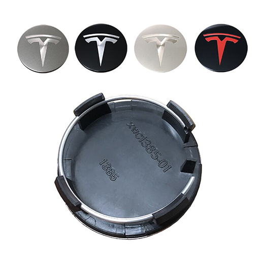 Колпачки (заглушки) iLoungeMax на ступицы колеса TESLA Model X | S | 3 XWC1385-01 57мм. Black (4 шт.)