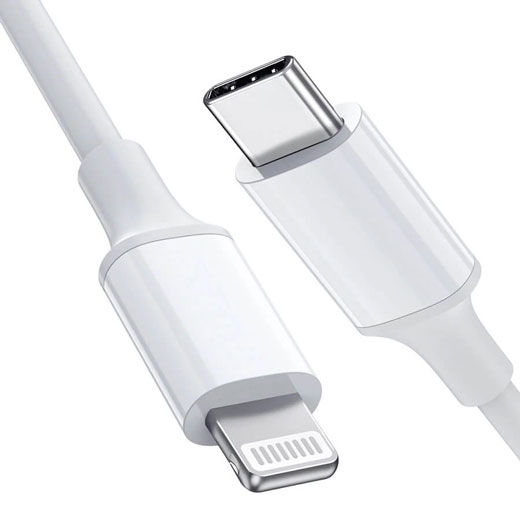 Зарядний кабель OneLounge USB-C to Lightning PD 18W 0.25m