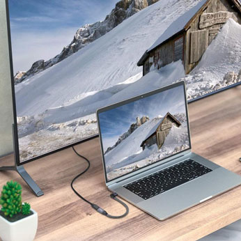 Угловой удлинительный кабель iLoungeMax USB Type-C USB-C 3.1 10Gbp/s 90° 1 м для MacBook | iPad