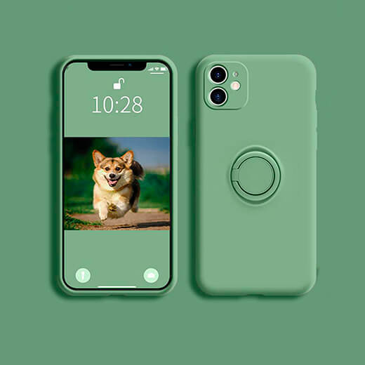 Силіконовий чохол iLoungeMax With Ring Red для iPhone 11