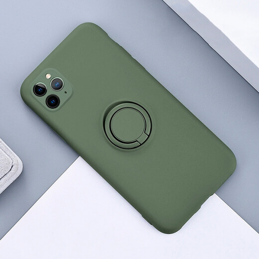Силиконовый чехол iLoungeMax With Ring Red для iPhone 11 Pro