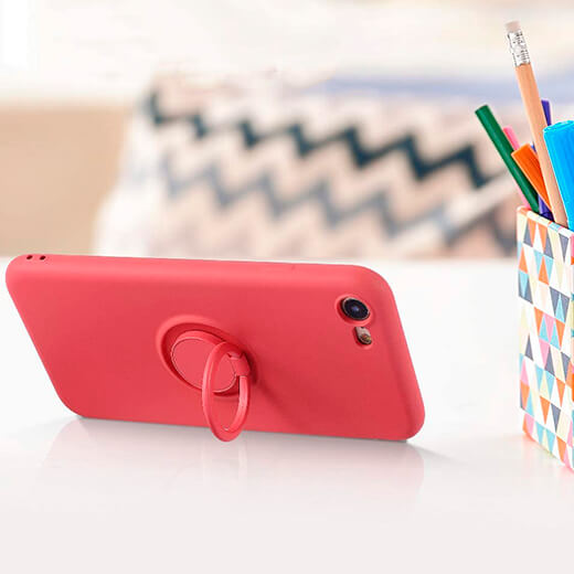 Силиконовый чехол iLoungeMax with ring Forest Green для iPhone SE 3 | SE 2 | 8 | 7/8/SE 2