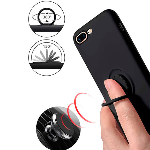 Силіконовий чохол iLoungeMax With Ring Forest Green для iPhone 8 Plus/7 Plus