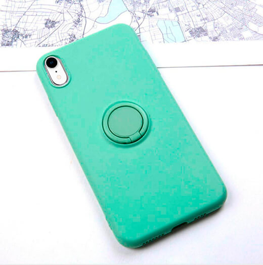 Силіконовий чохол iLoungeMax With Ring Black для iPhone XR
