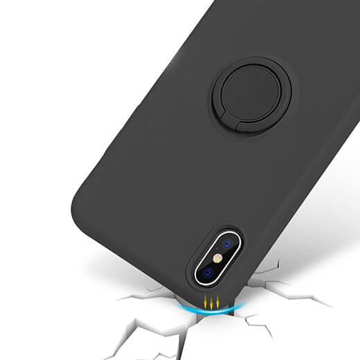 Силіконовий чохол iLoungeMax With Ring Forest Green для iPhone XS Max