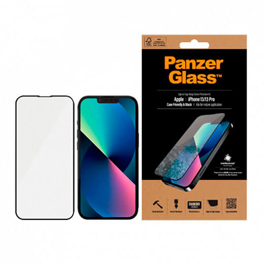 Цена защитного стекла PanzerGlass Case Friendly AB Black для iPhone 14 Plus | 13 Pro Max