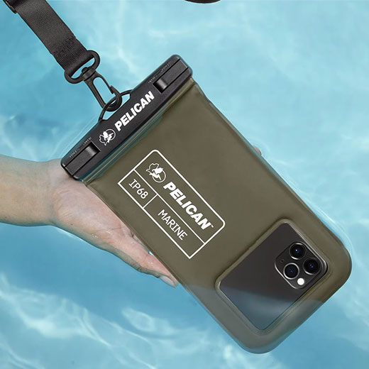Универсальный водонепроницаемый чехол Pelican Marine Waterproof Floating Pouch для iPhone | iPod до 6.2"