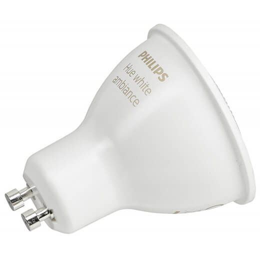 Умные светодиодные лампочки Philips Hue GU10 White Ambiance