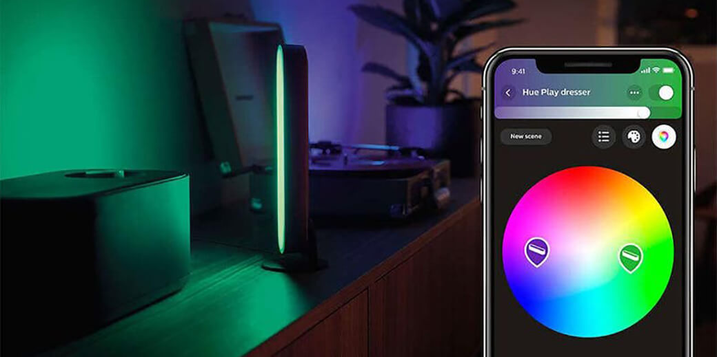 Розумна світлодіодна лампа Philips Hue Play Light Bar Base White Apple HomeKit (2 шт)