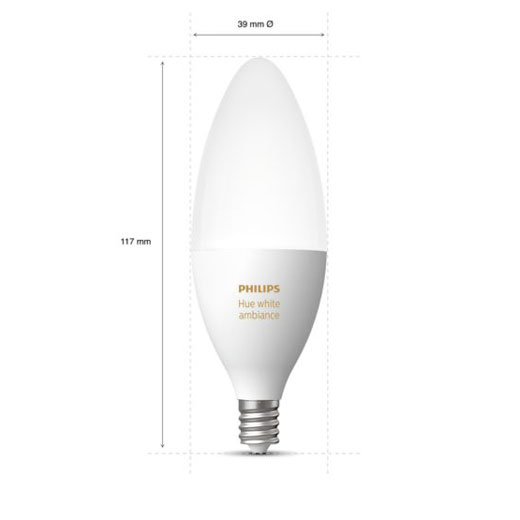Умные светодиодные лампы Philips Hue Single bulb E14 Apple HomeKit