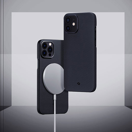 Чохол-накладка Pitaka MagEZ Case Black | Grey для iPhone 12 mini