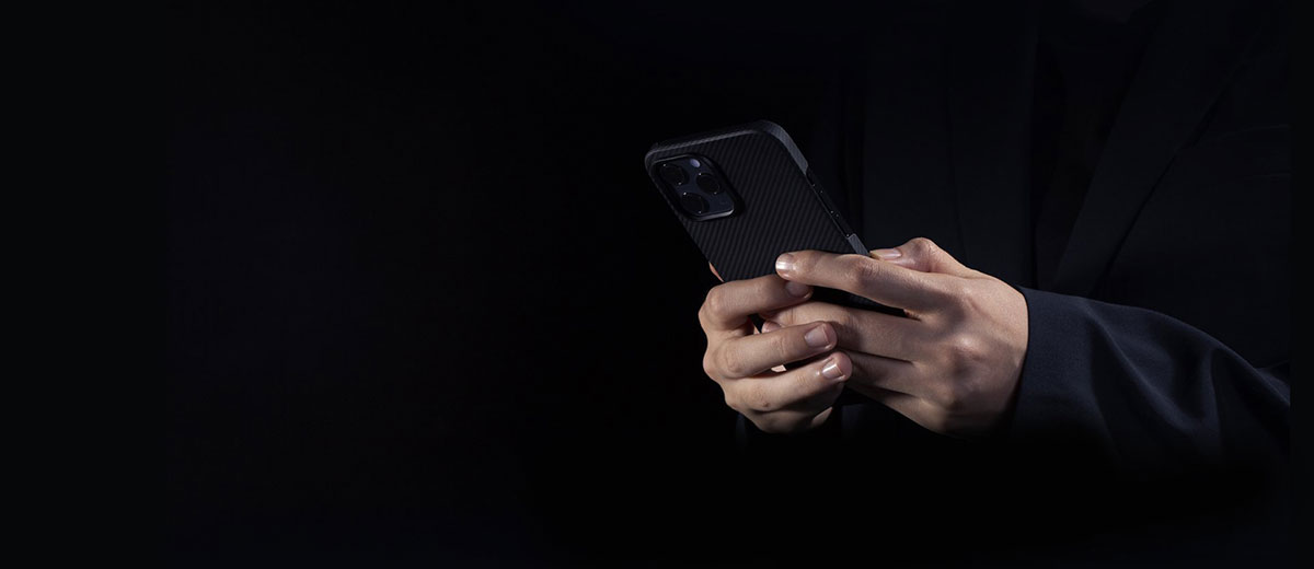 Чохол-накладка Pitaka MagEZ Case Black | Grey для iPhone 12 mini