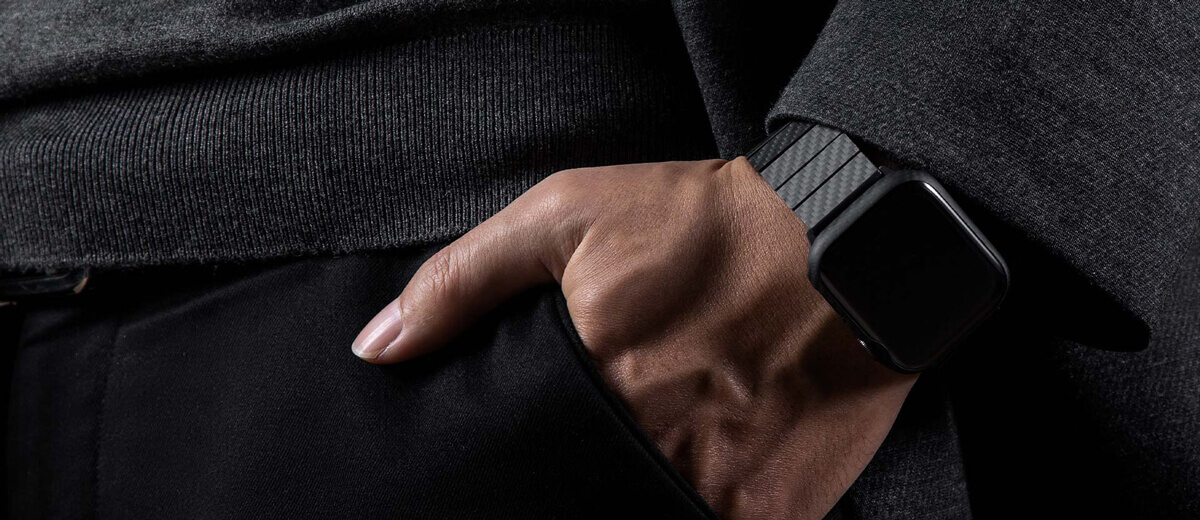 Карбоновий ремінець Pitaka Carbon Fiber Modern для Apple Watch 44mm | 42mm Series SE | 6 | 5 | 4 | 3 | 2 | 1