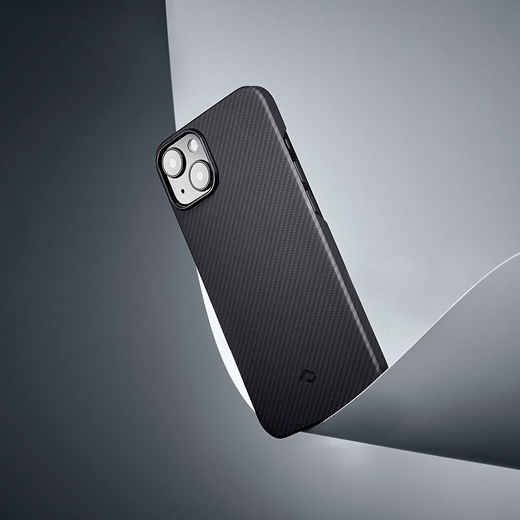 Надійний чохол-накладка Pitaka MagEZ Case 2 iPhone 13 Black/Grey