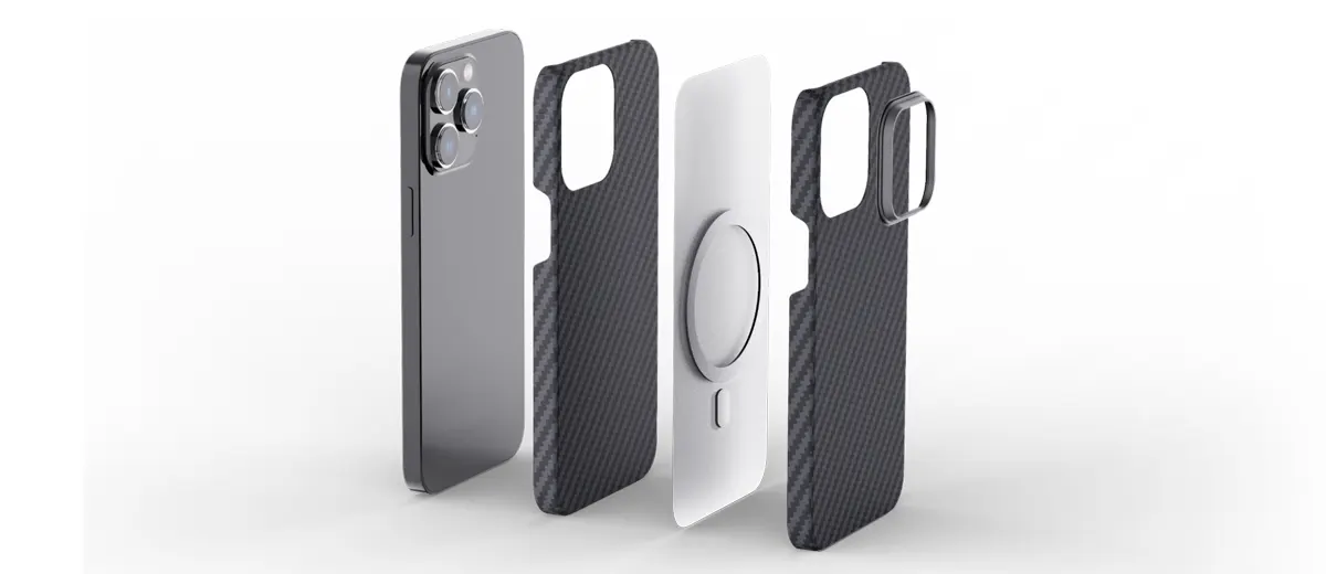Противоударный чехол Pitaka MagEZ Case 3 Fusion Weaving Overture Black/Gray для iPhone 14 Pro купить