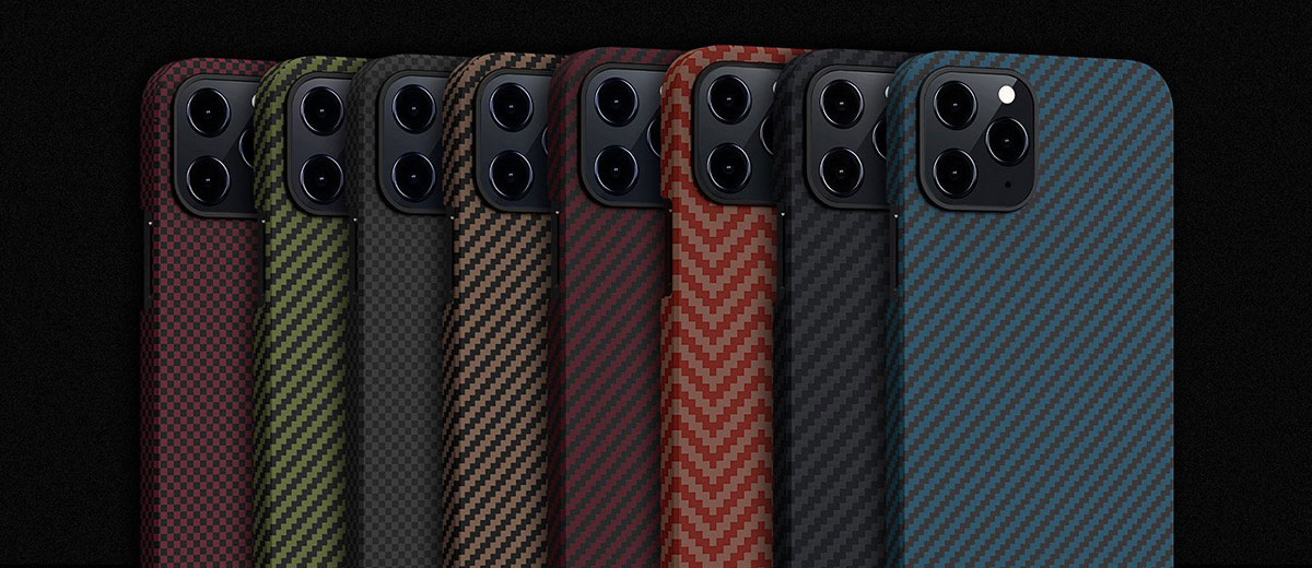 Чохол-накладка Pitaka MagEZ Case Black | Grey для iPhone 12 mini