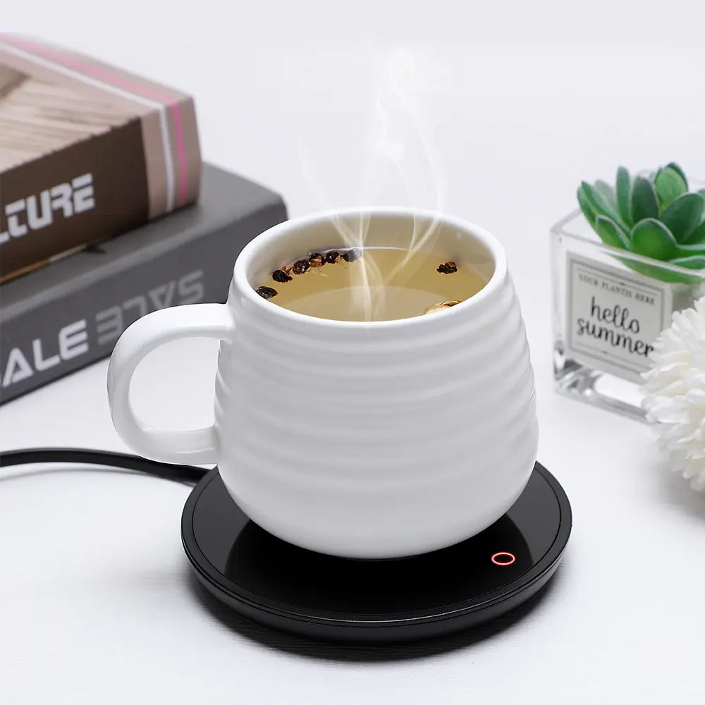 Портативная USB-подставка для подогрева кофе/воды/молока, с регуляцией температуры, 8-10Вт | iLoungeMax Electric Touch Pad