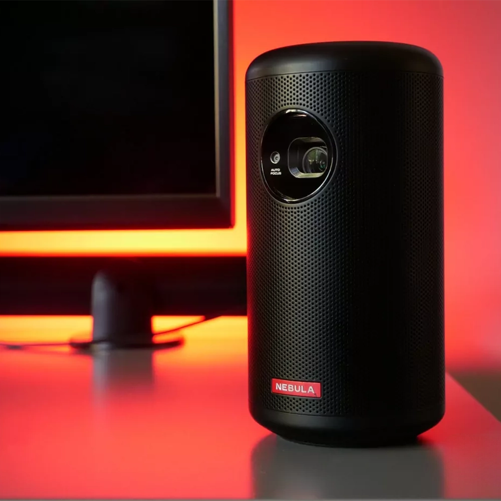 Портативний лазерний проєктор Anker Nebula Capsule Max HD 720p з Wi-Fi, Bluetooth та динаміком 8 Вт