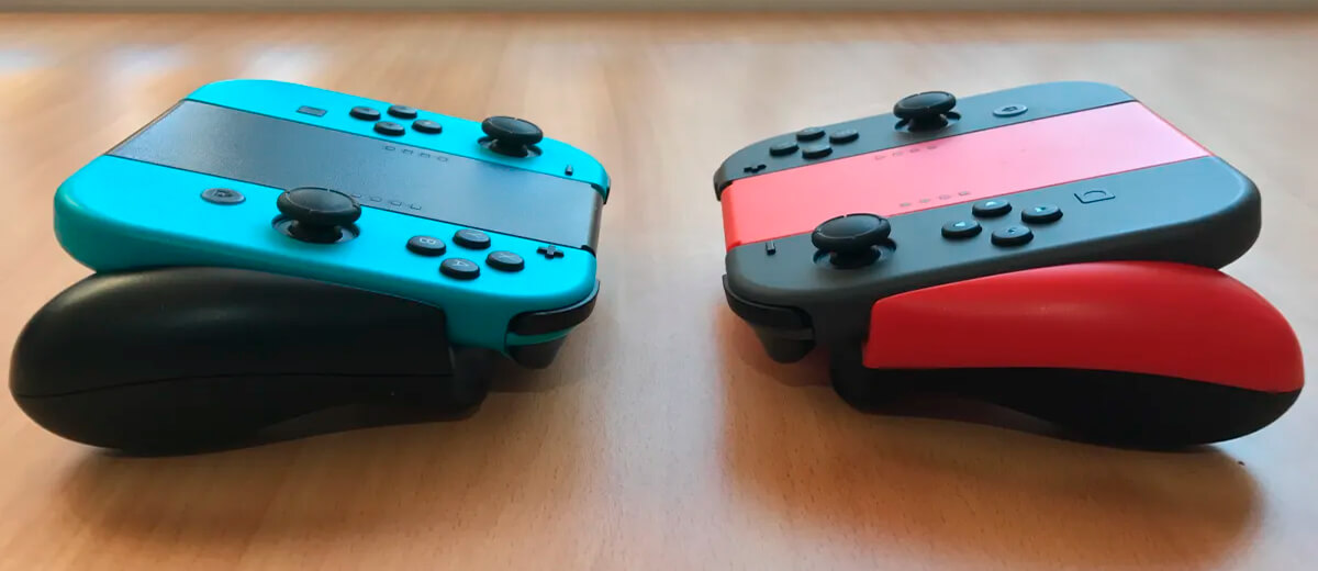 Подзаряжающий держатель PowerA Joy-Con Comfort Grip Red для Nintendo Switch купить