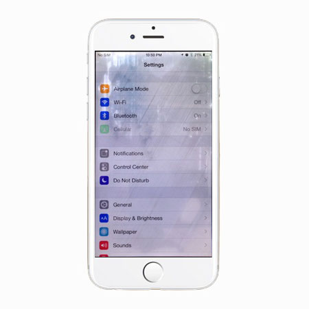 Пятно на экране iPhone
