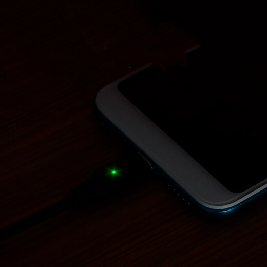 Магнітний кабель PZOZ / 1M + 3Plug для iPhone / Micro usb / Type-c Black