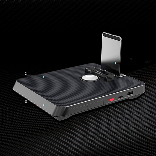 Бездротова зарядна док-станція Qi 6 in 1 Pitaka Air Omni Aramid для iPhone | iPad | Apple Watch