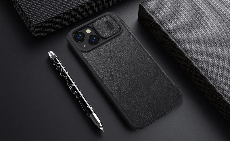 Шкіряний чохол-книжка Nillkin Qin Pro Leather Case Red для iPhone 14 Pro Max купити