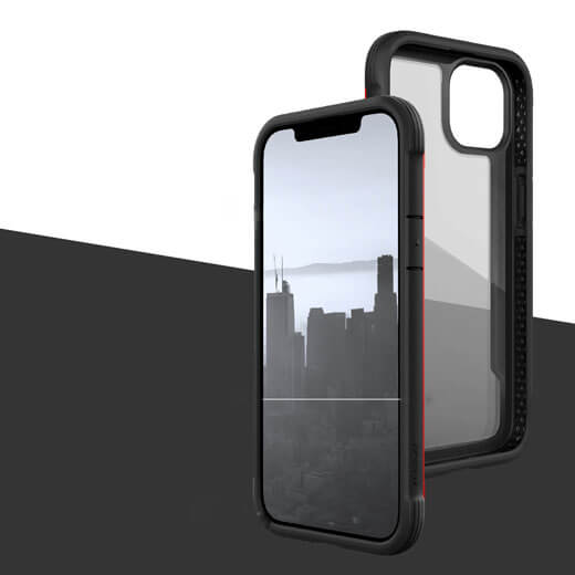 Амортизирующая воздушная панель в противоударном чехле Raptic Defense Shield Blue для iPhone 13