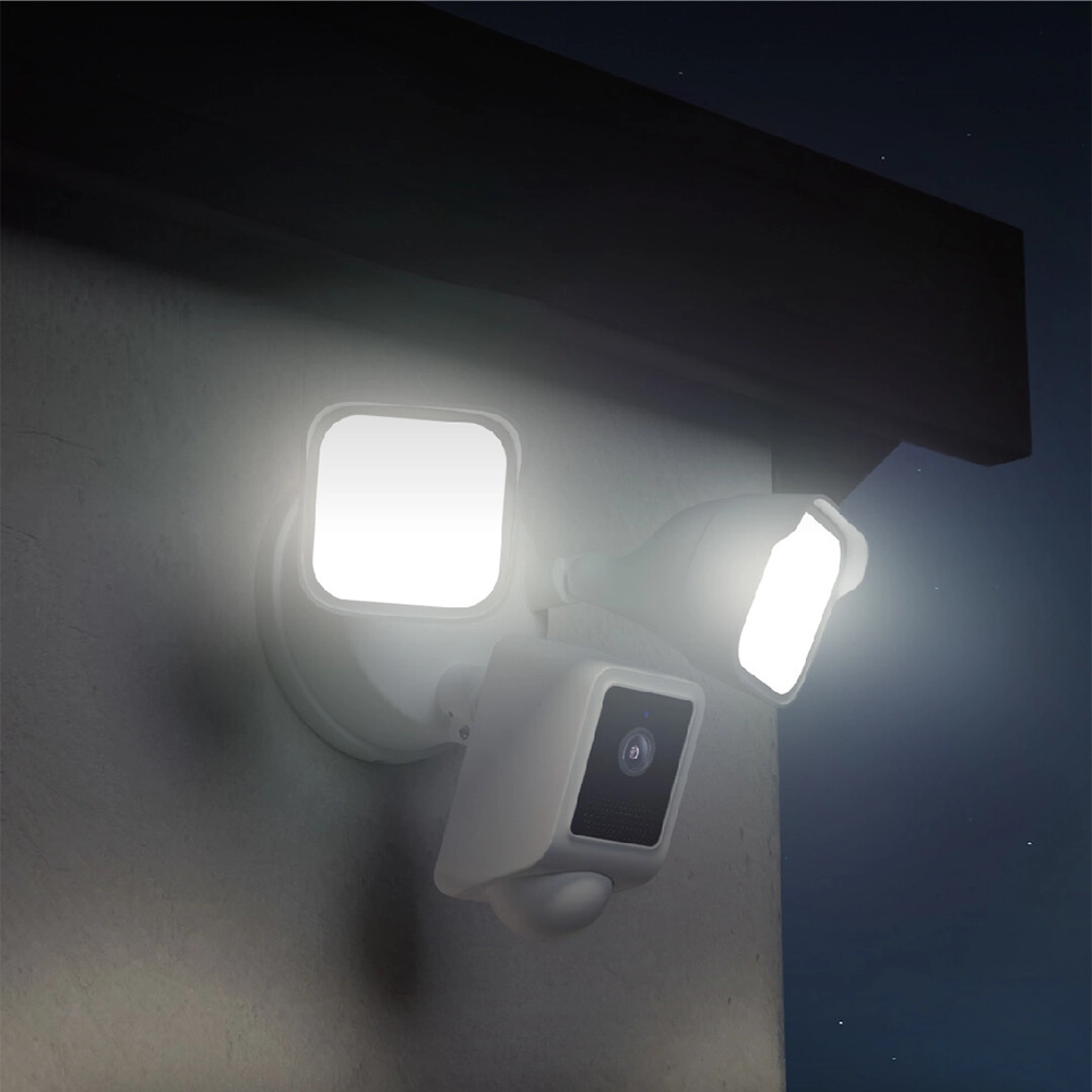 Розумна камера відеоспостереження Wyze Cam Floodlight v2 з відео 2K HD, кутом огляду 160°