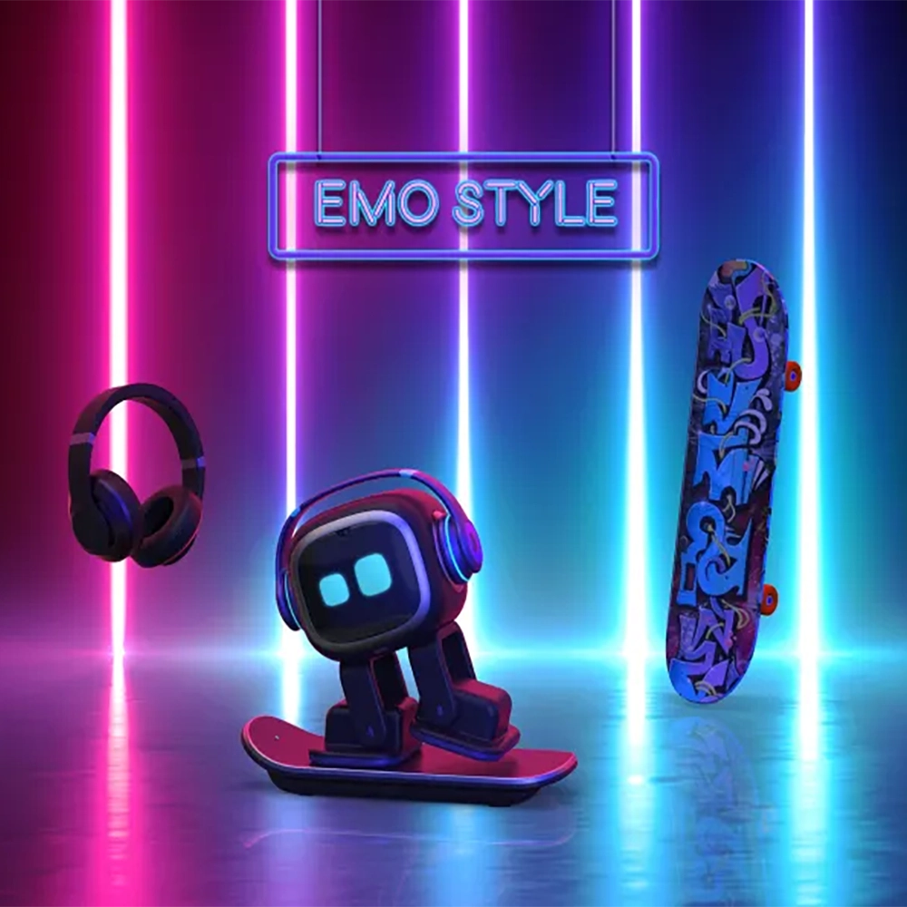 Розумний інтерактивний робот зі штучним інтелектом Living.AI Emo AI Desktop Pet домашній улюбленець