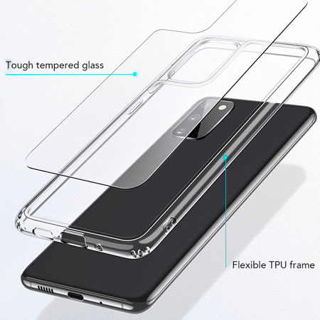 Чехол для Samsung Galaxy S20+ ESR Mimic Tempered-Glass Case Clear