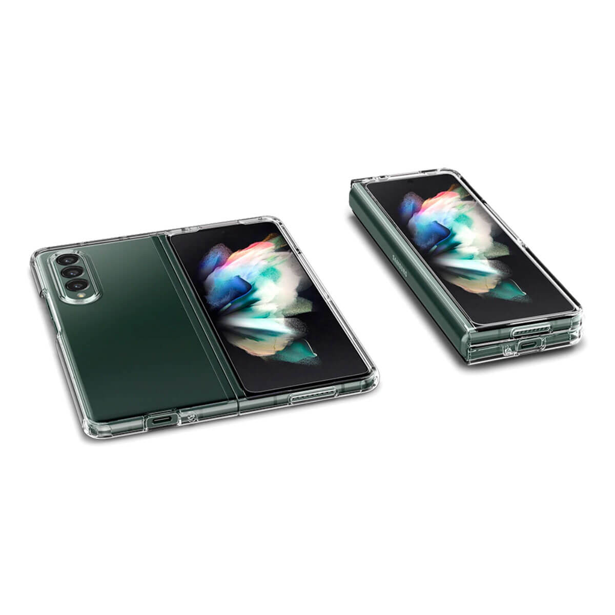 Прозрачный чехол Spigen Ultra Hybrid для Samsung Galaxy Z Fold 3 кристально прозрачный