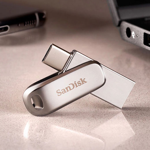 Флешка SanDisk iXpand Ultra Dual Drive Luxe USB Type-C 64GB для iPhone | iPad | MacBook | Android цена
