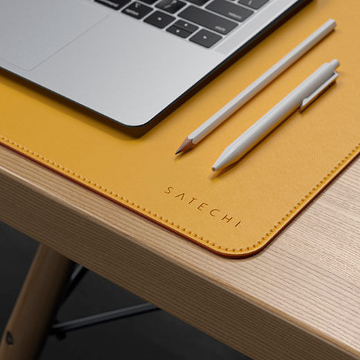 Новинка большой коврик для мыши и клавиатуры (двухсторонний) Satechi Eco-Leather Deskmate Blue | Green