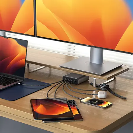 купити Україна зарядний пристрій Satechi GaN Charger USB-C 6-PORT 200W