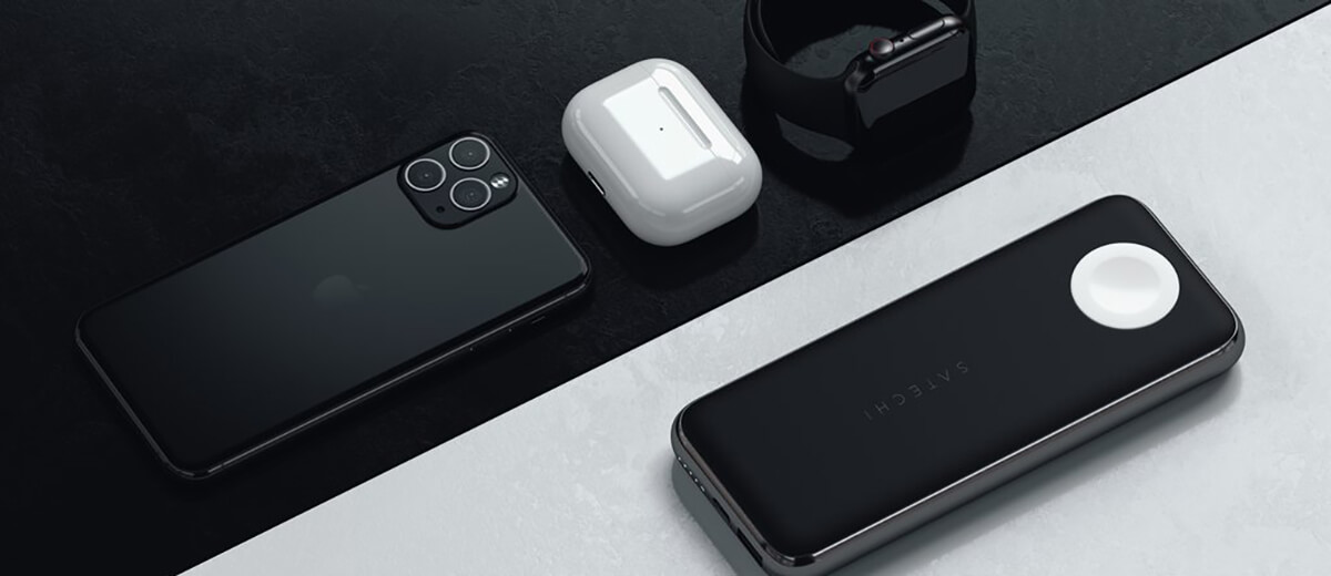 Повербанк с беспроводной зарядкой Satechi Quatro Wireless Power Bank (10000mAh)