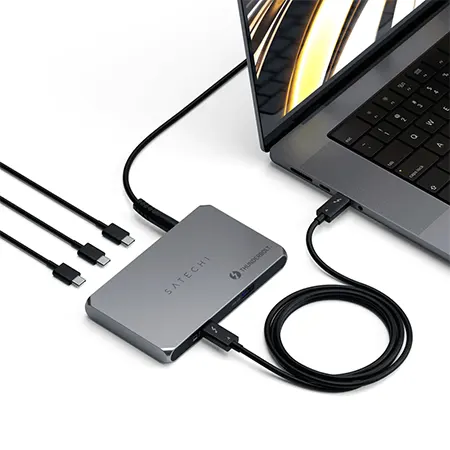 Купить хаб (адаптер) Satechi Thunderbolt 4 Slim HUB US для MacBook | iMac | iPad