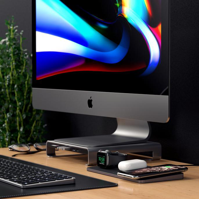 Беспроводная зарядка Satechi Trio Wireless Charging Pad