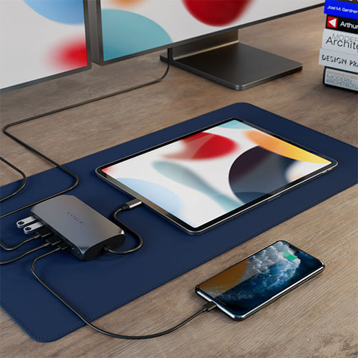 Купити хаб Satechi USB-C Multimedia Adapter M1 Space Gray для MacBook | iPad
