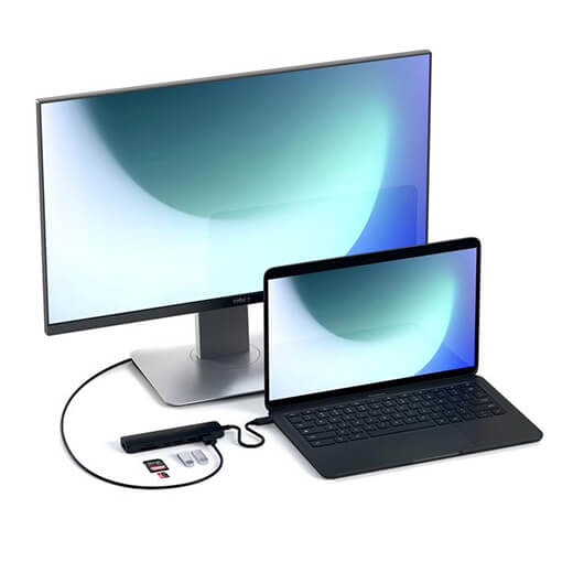 Хаб Satechi USB-C Slim Multi-Port Erhernet Adapter для iPad Pro/MacBook Air/Pro