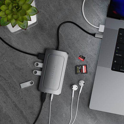 Хаб (адаптер) Satechi USB4 Multiport Adapter with 8K HDMI для MacBook | iMac | iPad цена