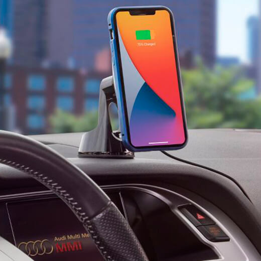 Автомобильная зарядка Scosche MagicMount Pro Charge 4 для iPhone