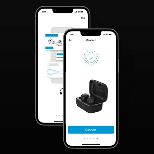 Smart Control у бездротових навушників Sennheiser Momentum True Wireless 3 White із зарядним кейсом