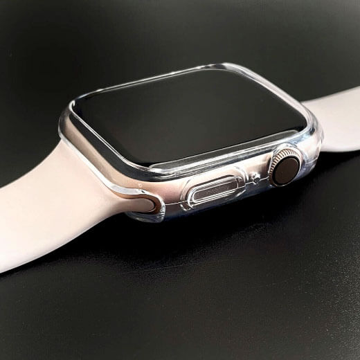Тонкий прозорий чохол TPU oneLounge SilicolDots для Apple Watch SE 2 | SE | 6 | 5 | 4 44mm характеристики