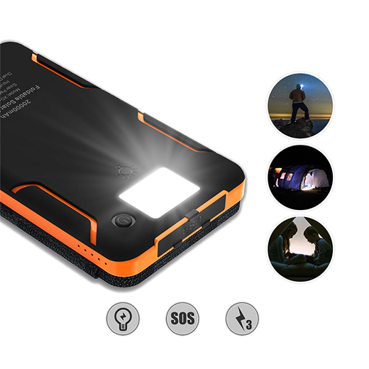 Водонепроницаемый Power Bank на солнечной батарее iLoungeMax Folding Power bank 8000mAh