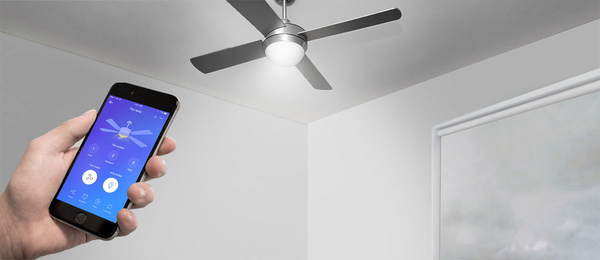 Контроллер управления скоростью вентилятора и освещением Sonoff iFan03 HomeKit