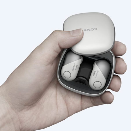 Беспроводные наушники Sony WF-SP700N Black с зарядным кейсом