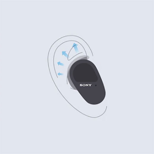Бездротові Bluetooth навушники Sony WF-SP800N Truly Wireless Noise-Canceling Headphones for Sports Black 